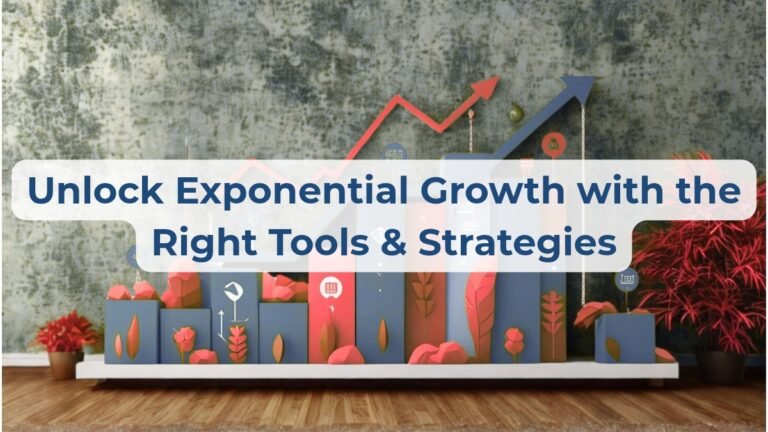 Visual representation of a business achieving exponential growth using digital marketing tools and automation strategies.