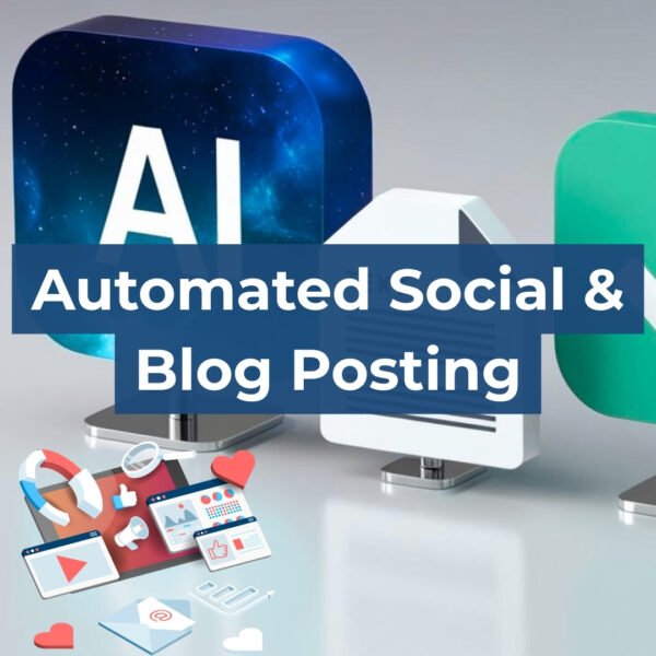 Bluez Innovations Automated Social & Blog Posting service product image.
