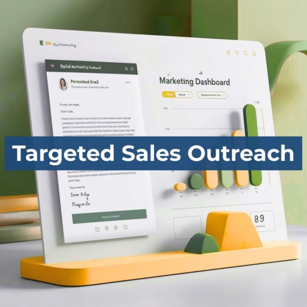 Example of targeted sales outreach campaigns included in the Power Pack service.