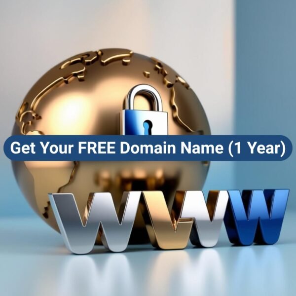 Free domain name registration for 1 year offered by Bluez Innovations located at Houston, Texas