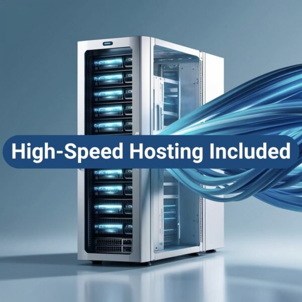 Free high-speed website hosting for 1 year included by Bluez Innovations based at Houston, Texas