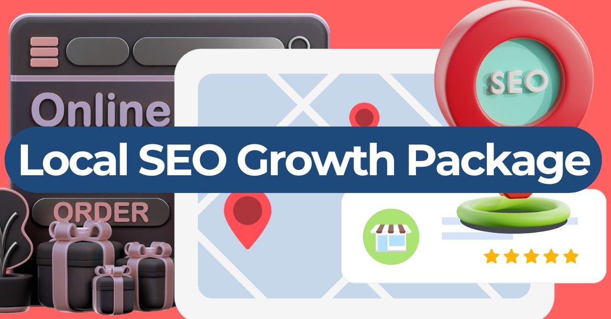 Bluez Innovations Local SEO Growth Package banner showing improved Google Maps visibility for a local business.